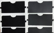 Tereftalato de polietileno fino negro Mylar en teclado de ordenador
