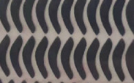 Curva negro PTFE ratón patines Patas de ratón Dimensión 43 * 8 * 0,8 mm