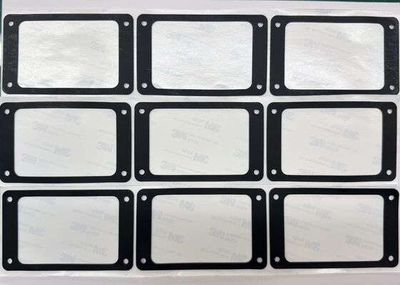 Pad de caucho de silicio negro con agujeros para automóviles y almacenamiento de energía
