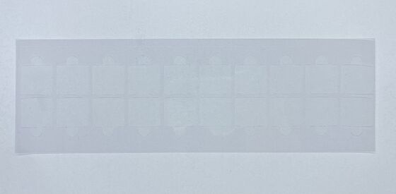 Custom Die-Cut Clear PET Protective Film with Tabs, 20-Up Peel-Off Transparent Protective Stickers for Electronic Components