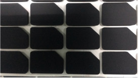 Amortiguador de goma cortado con tintas negro de los productos NBR NR EPDM de butadieno del nitrilo del silicón