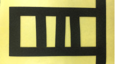 tira de encargo de 0.3m m EVA Thin Craft Foam Inner que cubre la certificación de UL94 HBF