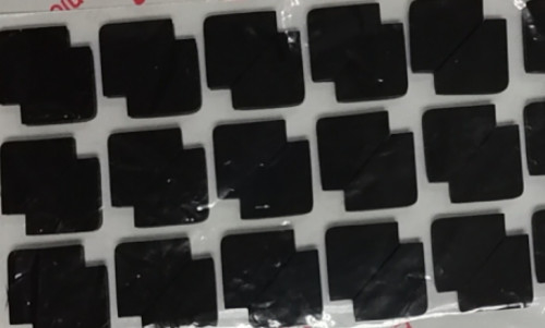 Orilla a prueba de calor A 50 EPDM NBR NR de Kgf del cojín de goma de silicona 7