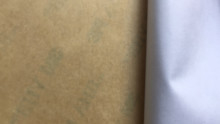 149 centígrado resista el papel de transferencia transparente adhesivo echado a un lado doble de la cinta E256906