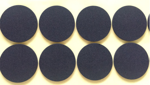 EVA Foam Diameter de encargo negra redonda D80*1.5mm 60 grados difícilmente alrededor del amortiguador