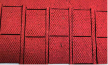 forma rígida roja cortada con tintas 0.25m m del aislamiento de papel de la fibra del algodón de la pulpa de madera de Mylar