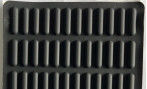 Resbalón anti Universalised pies de la goma de silicona debajo del teclado L20*W5*T2.4 milímetro