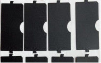 Tereftalato de polietileno fino negro Mylar en teclado de ordenador