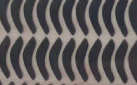 Curva negro PTFE ratón patines Patas de ratón Dimensión 43 * 8 * 0,8 mm