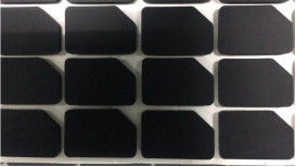 Amortiguador de goma cortado con tintas negro de los productos NBR NR EPDM de butadieno del nitrilo del silicón